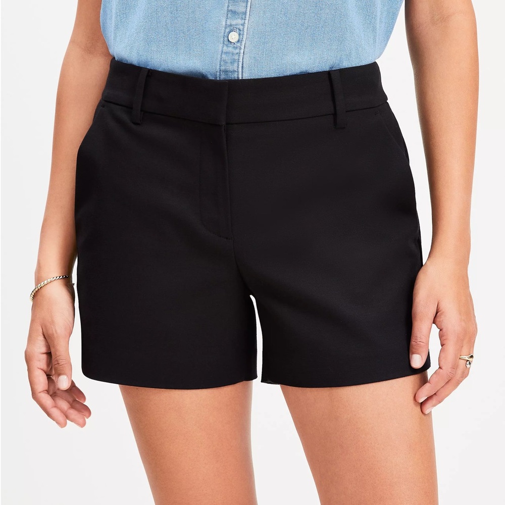 NWT LOFT The Riviera Short 6”, Black, Size 16